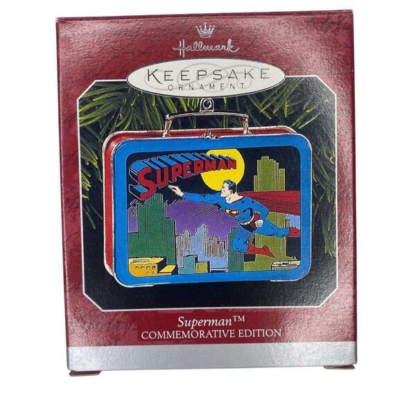 Superman Lunch Box Ornament Hallmark 1998 - Picture 1 of 5